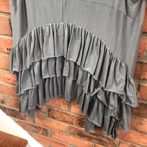 Juicy Couture NEW Vintage Tier Ruffle Tunic Sleeveless Top Cotton Asymmetrical - Picture 4 of 14